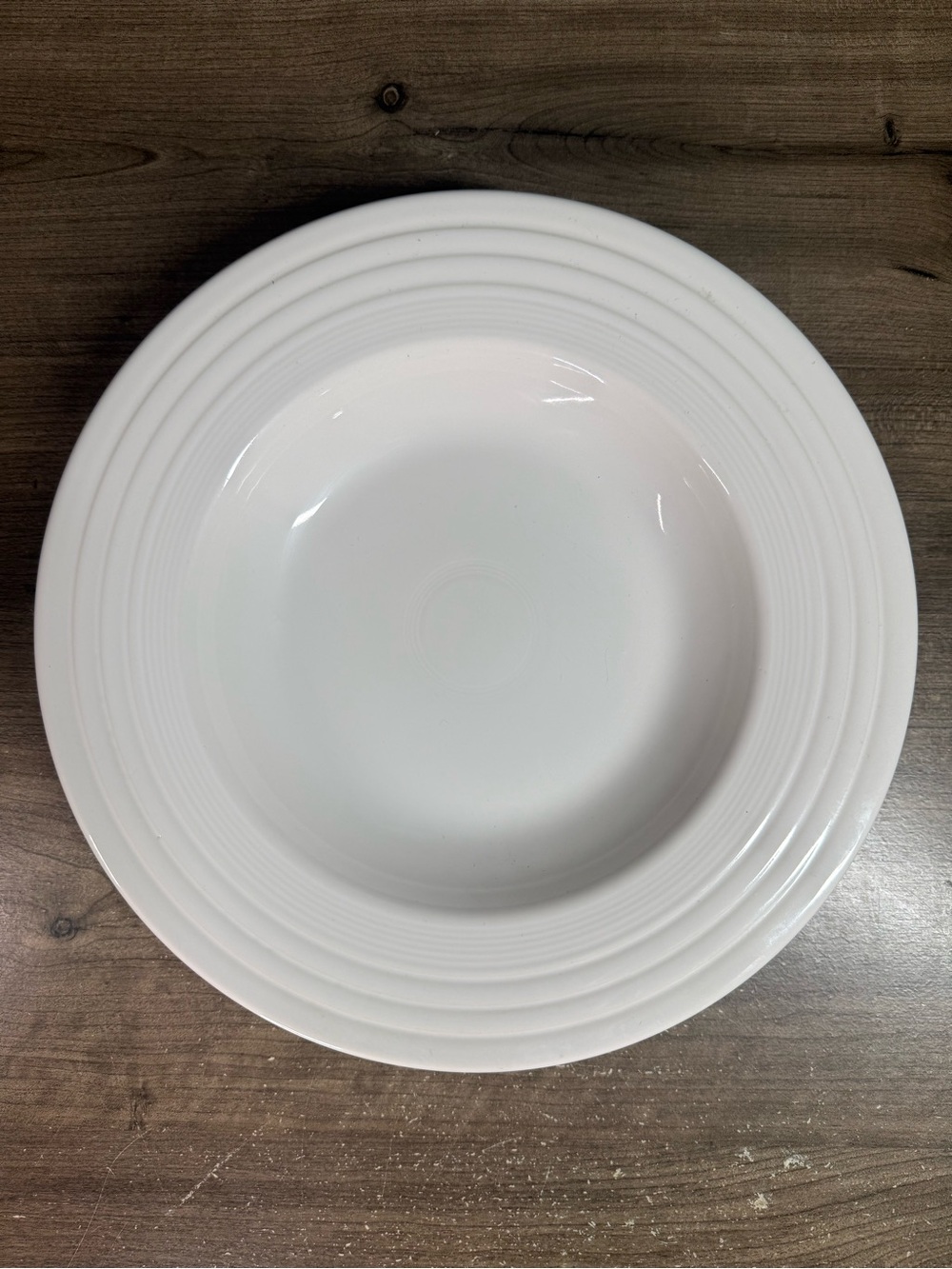 Fiesta Fiestaware White 12” Individual Pasta Bowls Set of 4 Homer Laughlin USA
